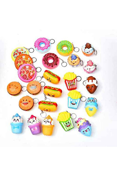 CT-TOYS 6 Adet Squishy Seti Farklı Modellerde Ufak Boy Sukuşi Oyunu 6 lı Set 5-8 cm Arası