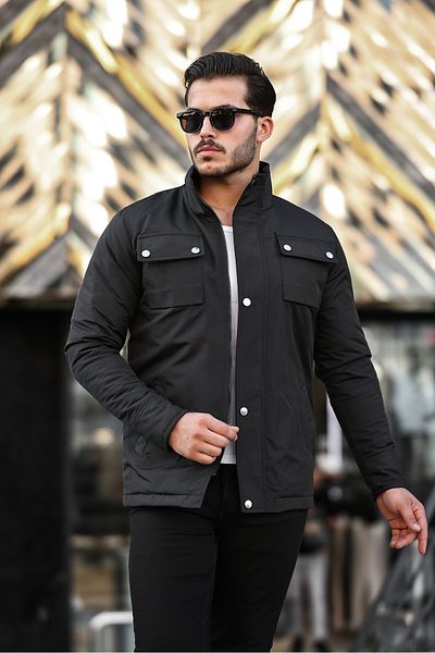 Boymen Ανδρικό παλτό με καπιτονέ επένδυση