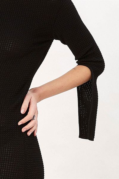 Peraluna Rochie de seara lunga fara spate - Neagra