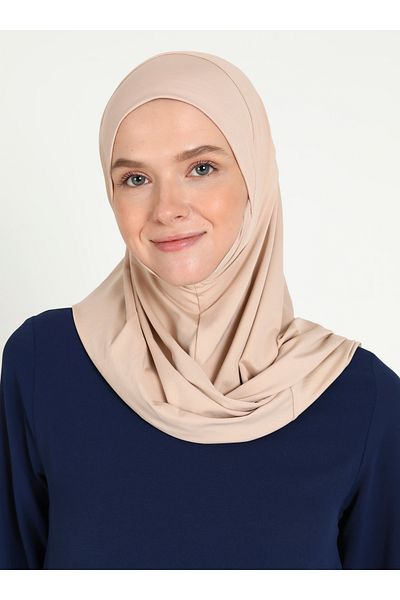 Ecardin Αθλητικά κασκόλ Light Mink Micro Fabric Chin Hijab Turban - St 026