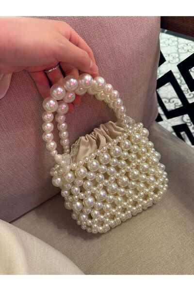 ENT COLLECTİON Özel Tasarım İnci Çanta - İnci El Çantası - İncili Abiye Çanta...