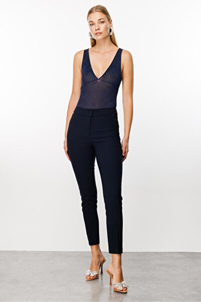 Moda İlgi Modailgi Beş Cep İspanyol Paça Pantolon Lacivert