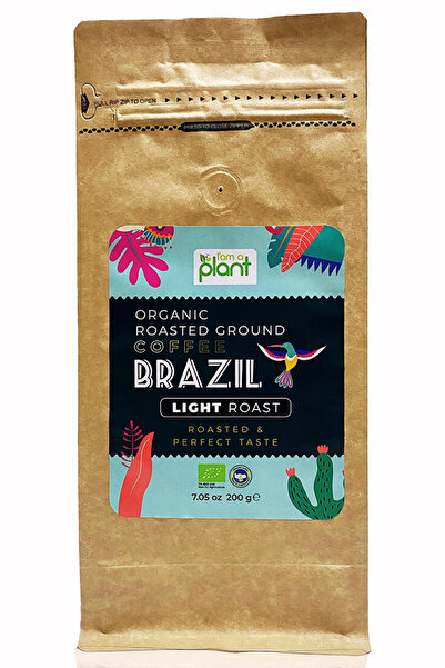 I am a plant Organik Filtre Kahve Brezilya Light 200 gr (ÖĞÜTÜLMÜŞ)
