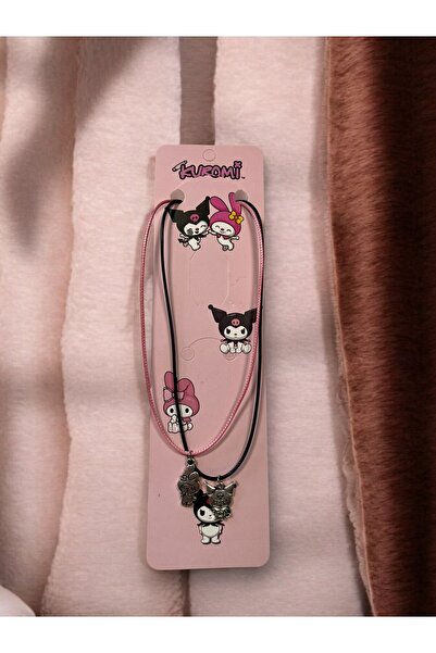 GLANZEND 2'li Kuromi Ve Melody Best Friends Kolye Çift Kolyesi