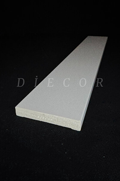DİECOR Dekoratif Boyanabilir 1 Adet 6 cm Düz Polistren Duvar Çıtası