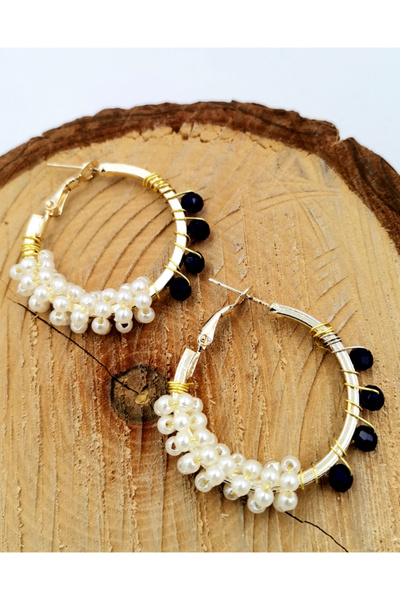 Monalisa Home Ring Bead Colorful Earrings