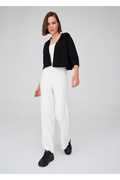 Peraluna Reglan Sleeve Cashmere Blend Short Women's Knitwear Bolero - Black