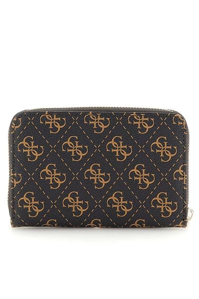 Guess Laurel Slg Medium Zip Around Dámská hnědá peněženka Swqe8500140-bnl