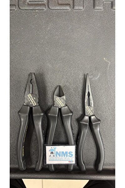İzeltaş İzeltaş Black Line Seti 180 Mm Pense 160 Mm Yan Keski 180 Mm Kargaburun Seti 3 Parça NMS HIRDAVAT