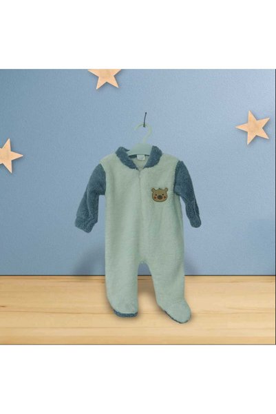 Es Sport kids Wellsoft Peluş Fermuarlı Patikli Kışlık Bebek Uyku Tulumu Çocuk...