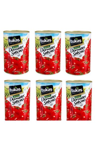 Tukaş Tukas Domates Salca 4350Gr Teneke*6 Adet