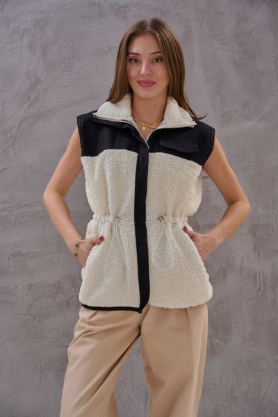 SHUGAA Women's Design Plush Vest