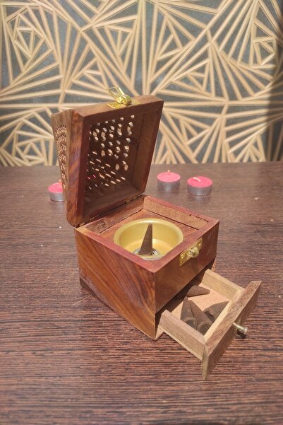 Kadıköy Hediyelik Çekmeceli Konik Piramit Tütsülük