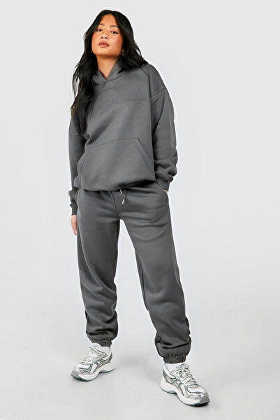 CMZ COLLECTİON Γυναικείο σετ φόρμας Jogger με 3 κλωστές, Oversize Basic Sweat...