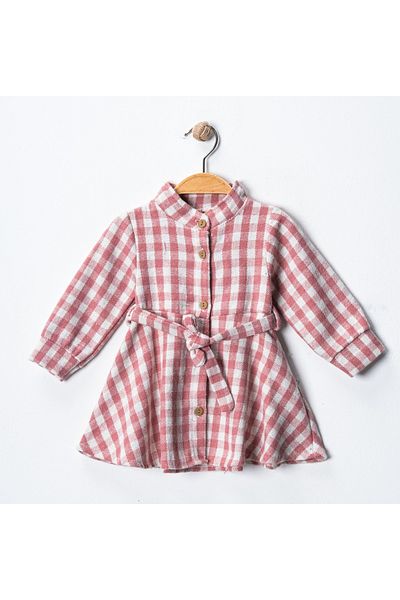 MAXI DRY Winter Plaid Baby Dress, Lumberjack Fabric, 6-12-18-24 Months