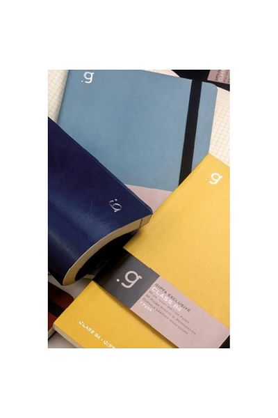 Gıpta Class 84 Thread Stitched Elastic Flex Cover 13X21 96 Yp. Striped Notebook 6993 - Single