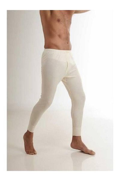 Hasyün Men's Thin Thermal Wool Bottom Underwear Seasonal