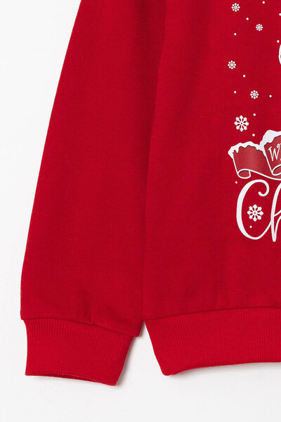 Beniizle Суитшърт за момичета с коледна тематика и щампа на Снупи, от 2 прежди