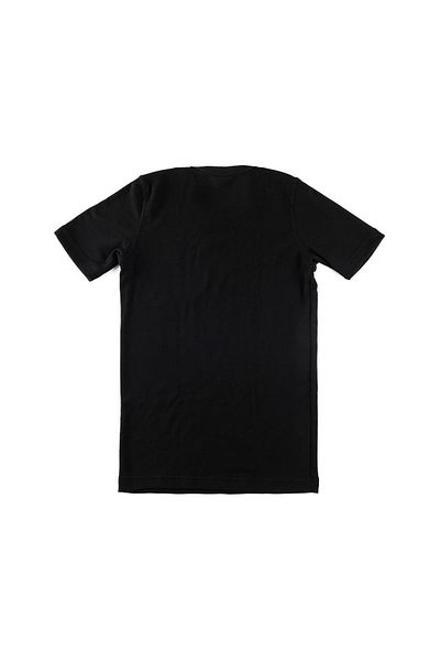 Namaldı Boy's Black Thermal Ribbed Short Sleeve Undershirt ELF568N372CCM