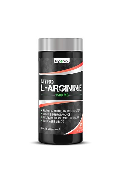 Laperva Nitro L Arginine, 90 Veggie Capsules, 1500 Mg,premium Nitric Oxide Booster.