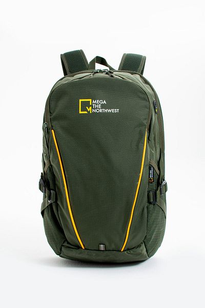 Getcho Gro Men's Green Waterproof Outdoor Backpack – Laptop Compartment, Water Bottle Compartment