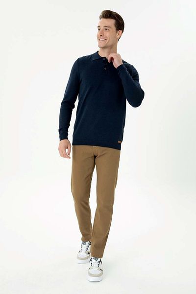 U.S. Polo Assn. U.S. POLO 1669945 ПЛЕТЕЕН ПУЛОВЕР RAHAB - ТЪМНОСИН - S - ST07788-TЪМНОСИН-S