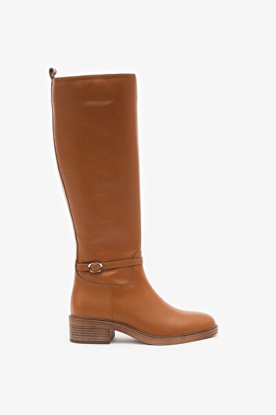 Louis Cardy Manila Tan Leather Women's Boots