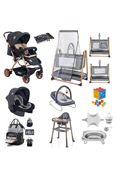 4KİDS Bebek Çeyiz Seti Yeni Doğan Set Bebek Arabası Anne Yanı Beşik Anakucağı...