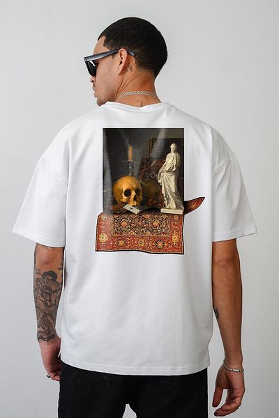 king brich Μπλουζάκι Unisex με στάμπα Kingbrich Skull Oversize Cut