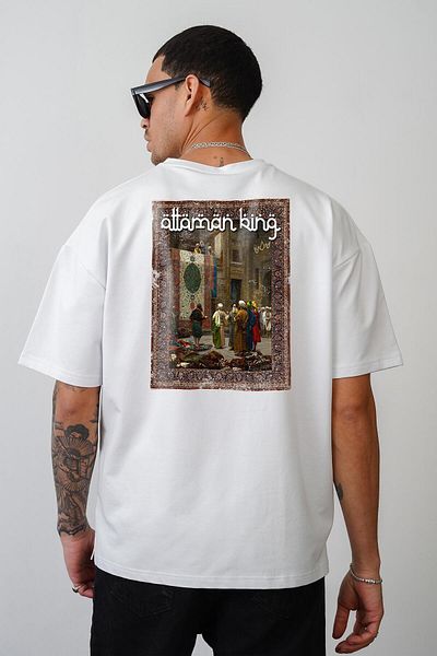 king brich Μπλουζάκι Kingbrich Ottoman Printed Unisex Oversize
