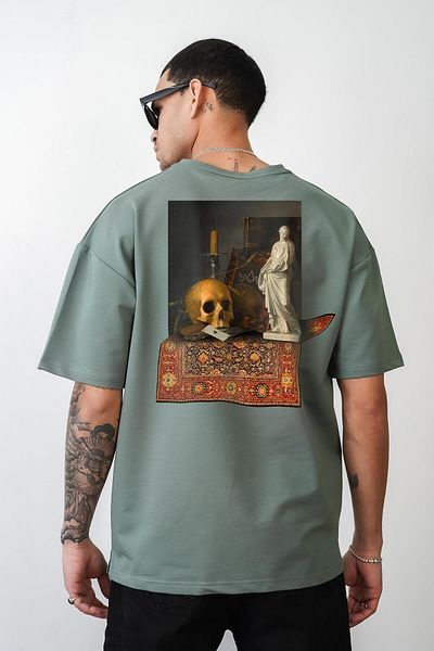 king brich Μπλουζάκι Unisex με στάμπα Kingbrich Skull Oversize Cut