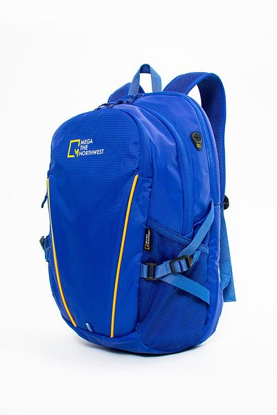 Getcho Gro Men's Blue Waterproof Outdoor Backpack – Laptop Compartment, Water Bottle Compartment