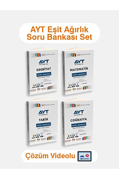 qitap Yayınları Ayt Eşit Ağırlık Soru Bankası Set (VİDEO ÇÖZÜMLÜ) 2024-2025