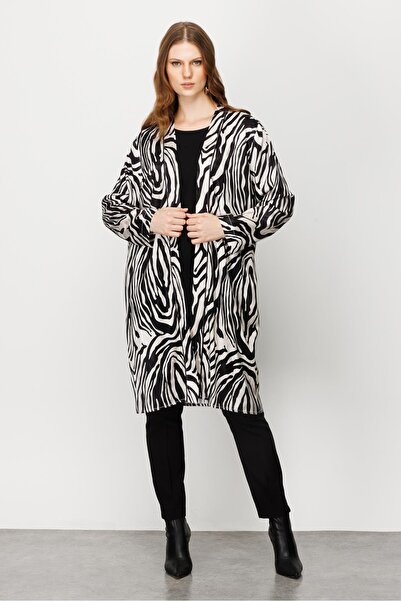 Moda İlgi Modailgi  Jakarlı Şal Yaka İkili Uzun Tunik Orijinal