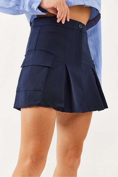 Bianco Lucci Women's Cargo Pocket Detailed Shorts Skirt 7148 60251911
