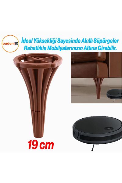 Badem10 Istanbul 19 cm Mobilier Maro Consolă Masă de cafea Canapea Fotoliu Unitate TV Baza Picioare