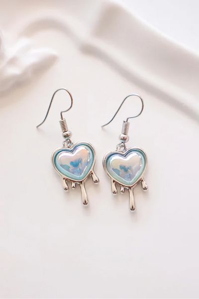 EFBUTİK Orange Multi Coin Melting Imported Earrings