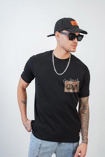king brich Ανδρικό T-Shirt - Kingbrich Once Upon A Time με στάμπα, Slim Fit