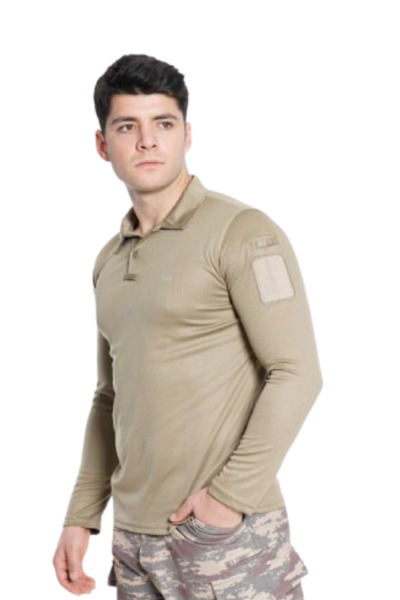 Genel Markalar Vogel Uzun Kol Yakalı Tactical T-shirt