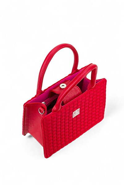 Bilik Deri Scuba Red Women's Handbag Blkf Cuba