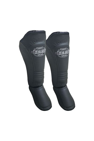 Excalibur واقي قدم بيتا جلد طبيعي أسود L-XL