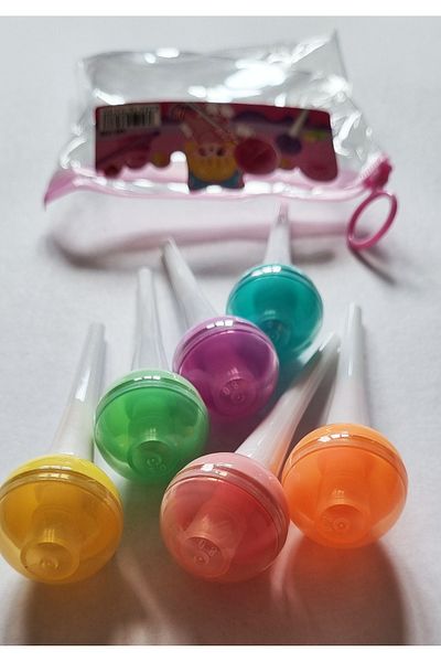 Modellino 6-Piece Lollipop Candy Shaped Highlighter with Bag
