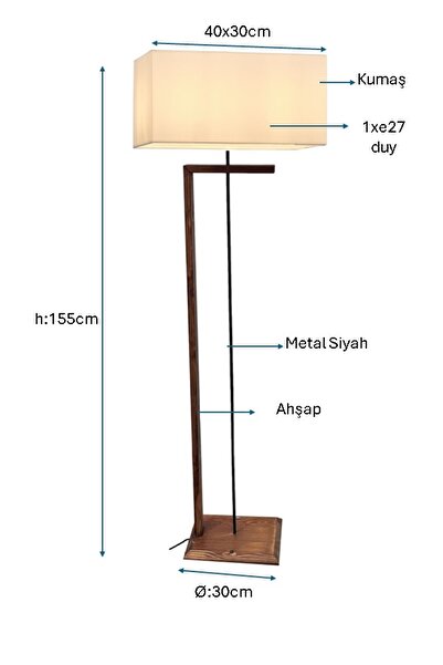 pulchino Siyah Boyalı Modern Lambader Plc-1228-l-bsy