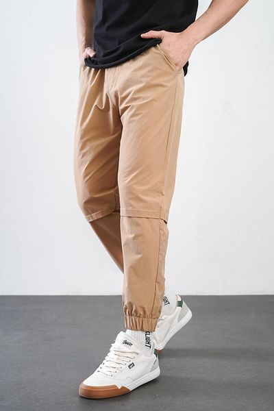 king brich Ανδρικό παντελόνι Jogger Relax Fit με ελαστική μέση και πόδι