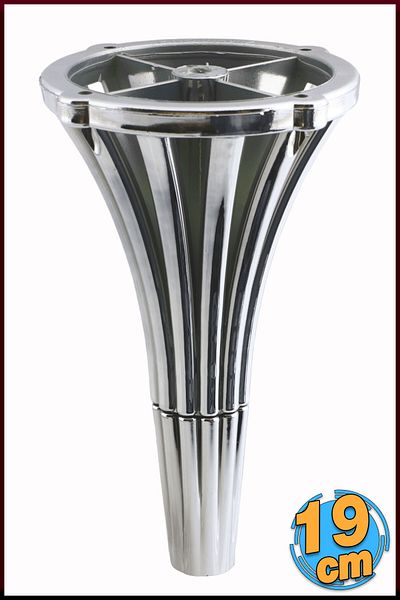 Badem10 Istanbul 19 cm Chrome Furniture Console Coffee Table Sofa Armchair Tv Unit Plinth Leg Foot Feet