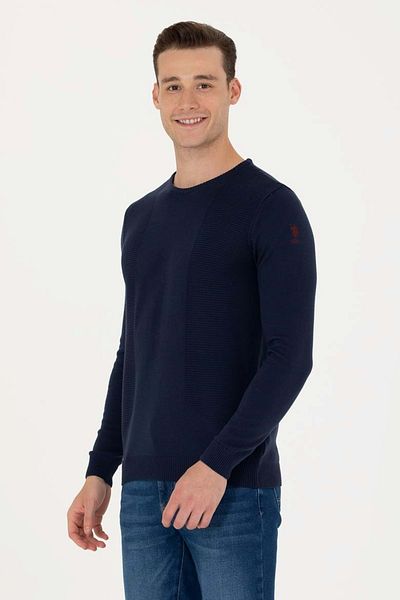 U.S. Polo Assn. U.S. POLO 1678276 ПЛЕТЕЕН ПУЛОВЕР HART - ТЪМНОСИН - XXL - ST07786-TЪМНОСИН-XXL