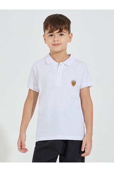 Styli Regular Fit Polo T-Shirt with Embroidered Badge Detail