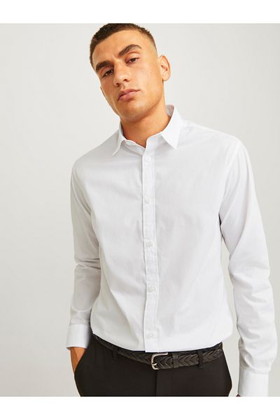 REBEL By Styli Solid Shirt with Button Cuff Detail