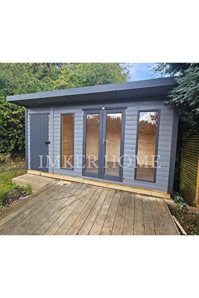 IMKER HOME 8m2 Ahşap Ev Bungalov Kulübe Bağ Evi Prefabrik Kış Bahçesi Mobil O...