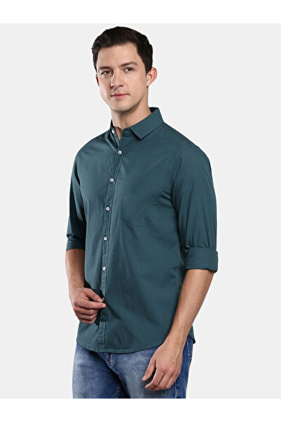 Dennis Lingo By Styli Chest Pocket Detail Shirt with Long Sleeves